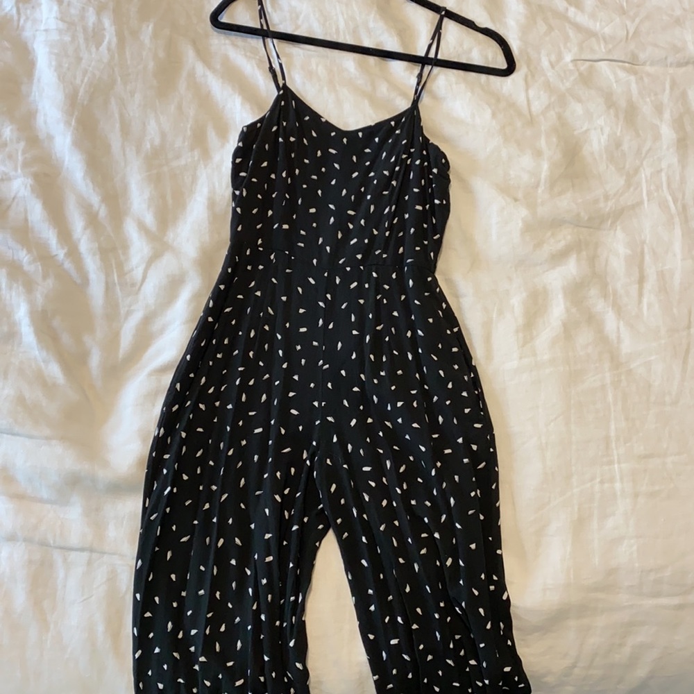 Black and white jumpsuit